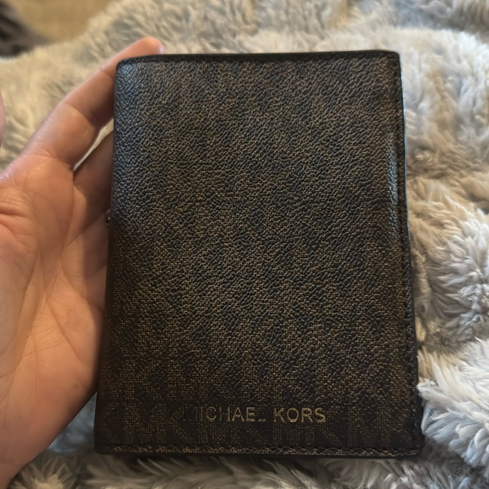 Michael Kors-Brown Small Flip Wallet